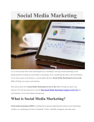 Best Social Media Marketing Services In USA  Texas