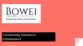 ESL Training for Teachers - Bowei Strategy