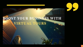 Boost Your Business with virtual tour