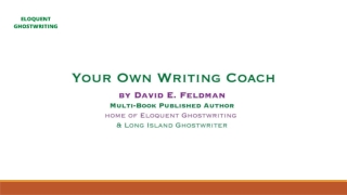 Long Island NY memoir writer | Eloquent Ghostwriting
