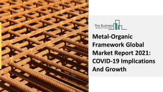 Global Metal-Organic Framework Market Highlights and Forecasts to 2030