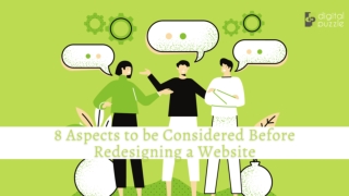 8 Aspects to be Considered Before Redesigning a Website