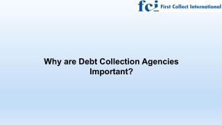 Why are Debt Collection Agencies Important