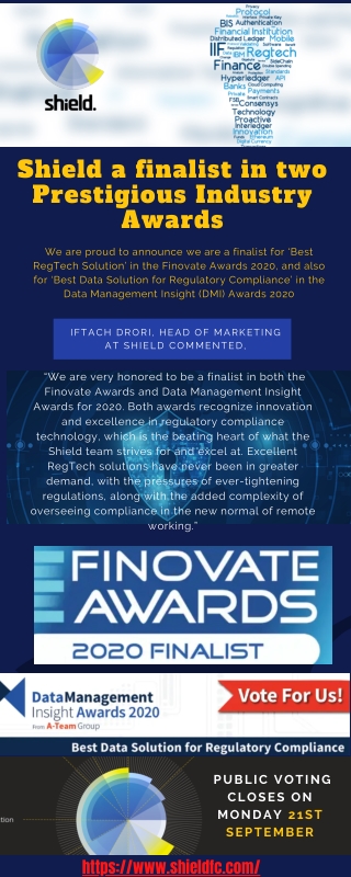 Finovate Awards 2020 and Data Management Insight Awards 2020