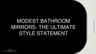 Bathroom Mirror with Shelf