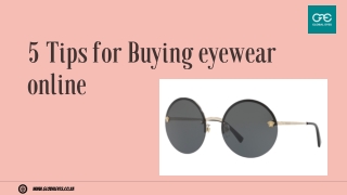5 Tips for Buying eyewear online