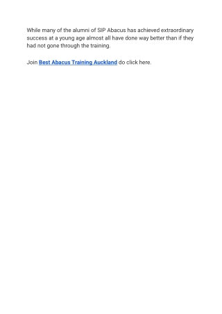 Best Abacus Training Auckland
