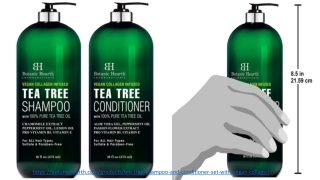 Tea Tree Shampoo and Conditioner Set With Vegan Collagen
