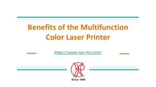 Multifunction Color Laser Printer Benefits