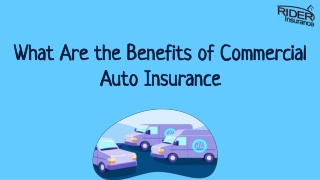 What Are the Benefits of Commercial Auto Insurance?