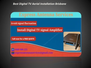 Digital TV Aerial Installation Brisbane