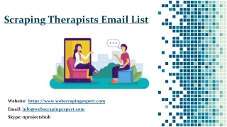 Scraping Therapists Email List