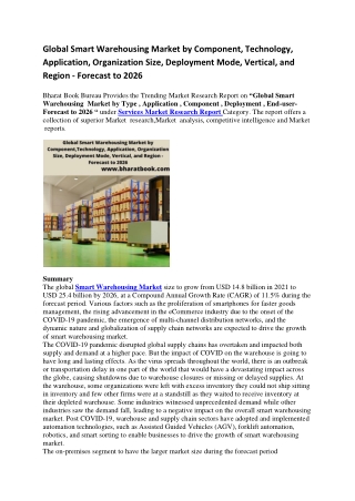 Global Smart Warehousing Market by Component-converted