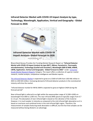 Global Infrared Detector Market Research Report 2021-2026