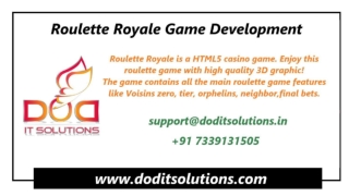 Readymade Roulette Royale Game Development-converted