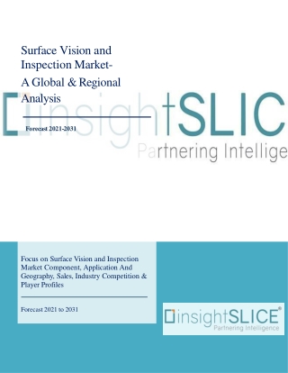 Surface Vision and Inspection Market Share, Trends, Analysis and Forecasts, 2031