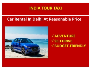 Car Rental In Delhi At Reasonable Price