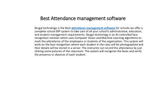 Best Attendance management software