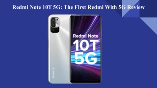Redmi Note 10T 5G