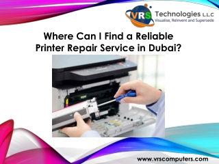 Where Can I Find a Reliable Printer Repair Service in Dubai