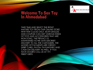 Sex toys in Ahmedabad