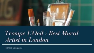 Trompe L'Oeil  Best Mural Artist in London