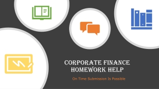 Why Choose Corporate Finance Assignment Help Service