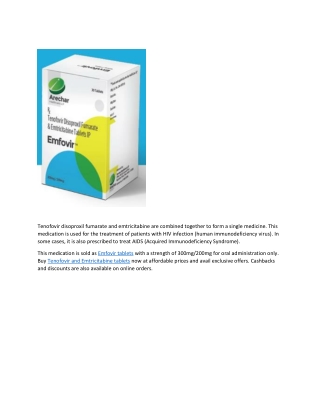 Emfovir tablets