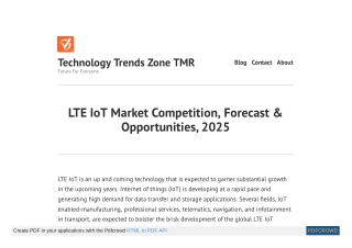 LTE IoT Market Key Players, Growth, Trends | Forecast 2026