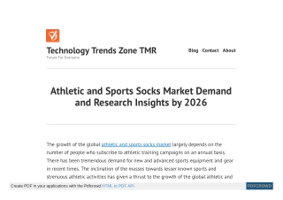 Athletic and Sports Socks Market Trends and Forecast by 2030