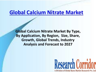 Global-Calcium-Nitrate-Market