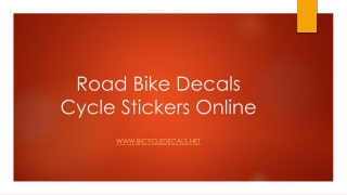 Road Bike Decals | Cycle Stickers Online – Bicycle Decals