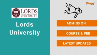 Lords University - [LU], Alwar