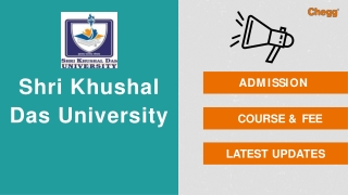 Shri Khushal Das University - [SKD], Hanumangarh