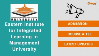 Eastern Institute for Integrated Learning in Management University
