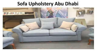 SOFA UPHOLSTERY DUBAI