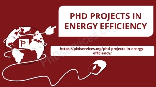 PHD PROJECTS IN ENERGY EFFICIENCY