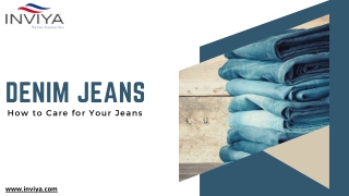 How to Care for Your Jeans