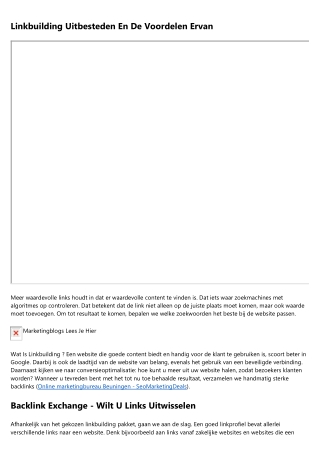 Goedkoop Linkbuilding Uitbesteden - Internet