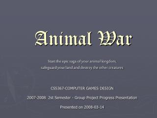 Animal War