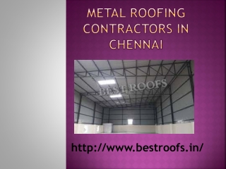 Metal Roofing Contractors in Chennai - Top Roofing Companies