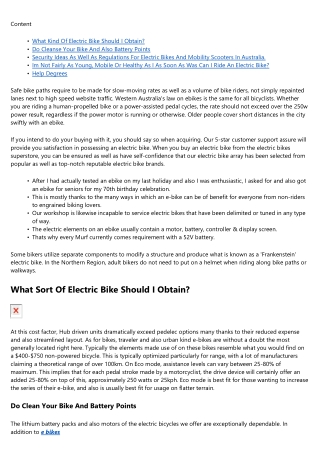 The Comprehensive Overview To Electric Bikes.
