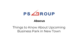 Abacus - Things to Know About Upcoming Business Park in New Town