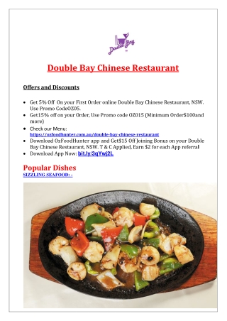 5% off - Double Bay Chinese Restaurant delivery & takeaway, NSW