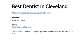 Best Dentist In Cleveland