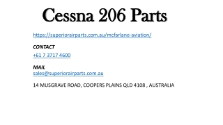 Cessna 206 Parts