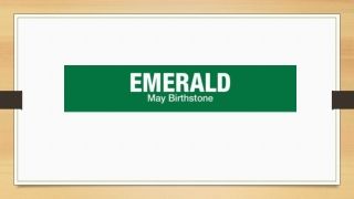 Emerald My Birthstone