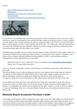 Just How To Get The Most Effective Electric Bicycle
