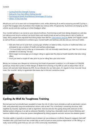 Toughness Training Advantages For Cycling