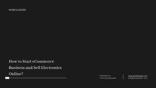 How to Start eCommerce Business and Sell Electronics Online